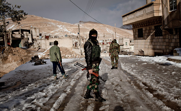 Αντικαθεστωτικοί μαχητές στη Ρανκούς της Συρίας